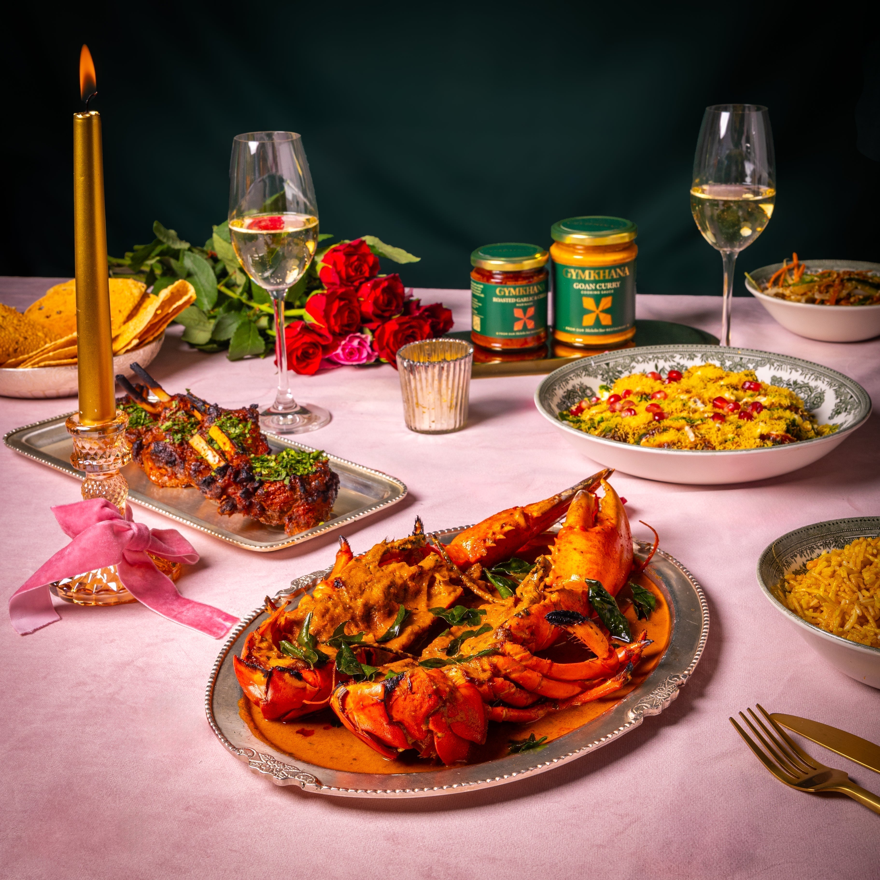 Lasooni-marinated Lobster with Goan Curry Sauce