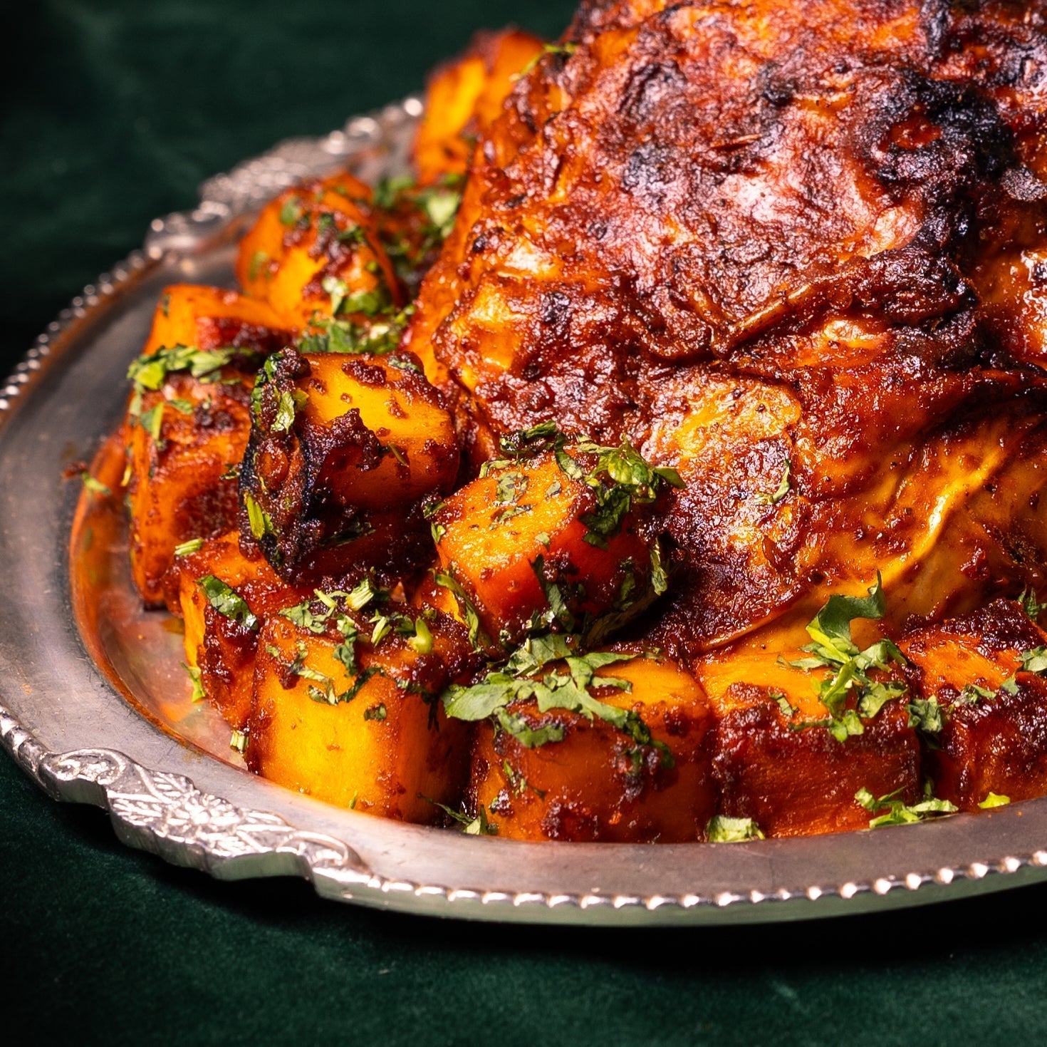 Chilli Garlic Roasted Parsnips and Carrots